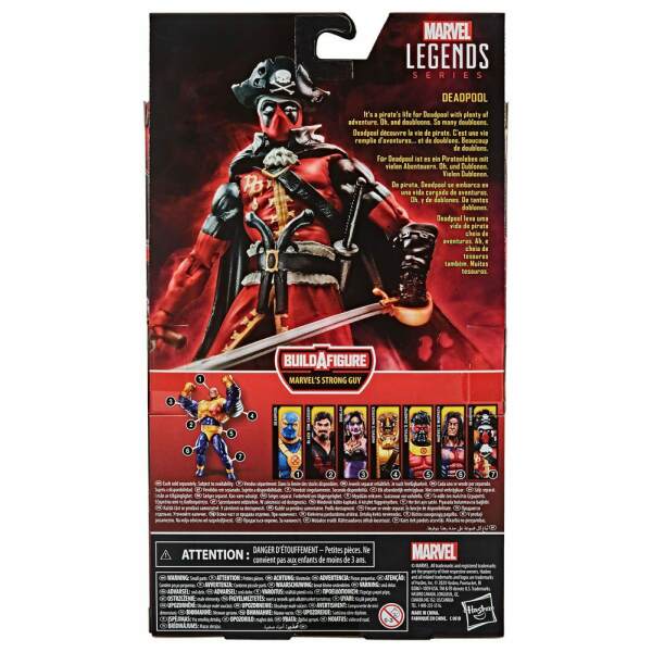 Figura Deadpool Pirate Suit Marvel Legends Series 15cm Hasbro - Collector4U.com