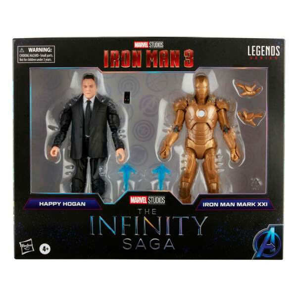 Figuras 2021 Happy Hogan & Iron Man The Infinity Saga Marvel Legends (Iron Man 3) 15 cm Hasbro - Collector4U.com
