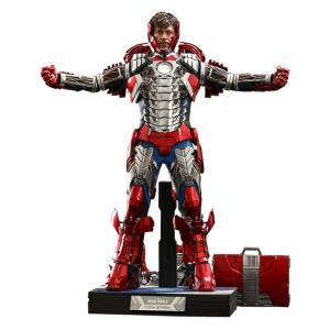Figura Tony Stark Mark V Suit Up Version Deluxe Iron Man 2 Movie Masterpiece 1/6 Hot Toys 31cm - Collector4U.com