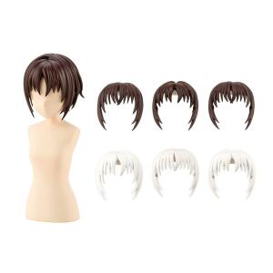 Accesorios Short Wigs Sousai Shojo Teien 1/10 After School Type A White & Chocolate Brown Kotobukiya