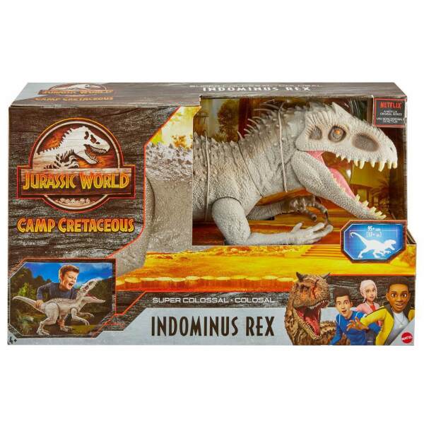 Figura Indominus Rex Jurassic World: Campamento Cretácico Super Colossal 45 cm Mattel - Collector4U.com