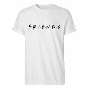 Camiseta Friends Logo Rolled Up Sleeves talla S collector4u.com
