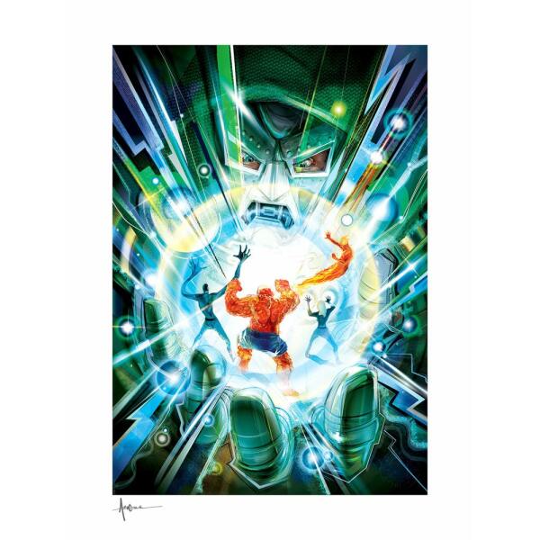 Litografia Hand of Doom Fantastic Four 46 x 61 cm Sin Enmarcar Sideshow - Collector4u.com