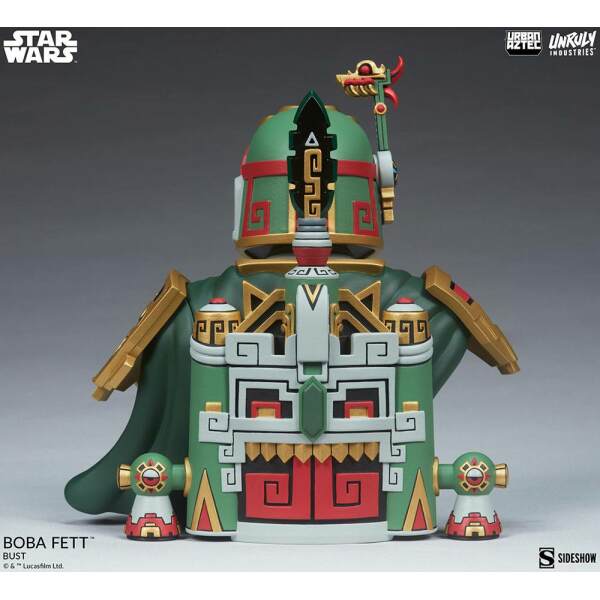 Busto Boba Fett Star Wars vinilo Urban Aztec by Jesse Hernandez 20 cm Unruly Industries - Collector4U.com