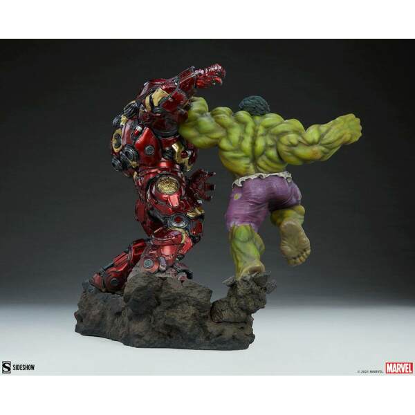 Estatua Maquette Hulk vs Hulkbuster Marvel 50cm Sideshow Collectibles - Collector4U.com
