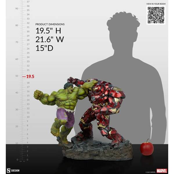 Estatua Maquette Hulk vs Hulkbuster Marvel 50cm Sideshow Collectibles - Collector4U.com