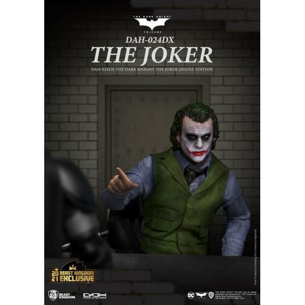 Figura The Joker Deluxe Version Batman The Dark Knight Dynamic 8ction Heroes 1/9 21cm - Collector4U.com