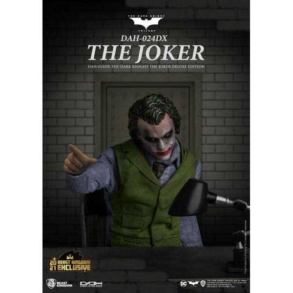 Figura The Joker Deluxe Version Batman The Dark Knight Dynamic 8ction Heroes 1/9 21cm - Collector4u.com
