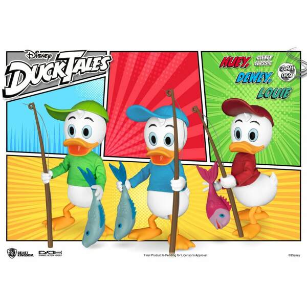 Figuras Patoaventuras Dynamic 8ction Heroes Pack de 3 Huey, Dewey & Louie 10 cm Beast Kingdom Toys - Collector4u.com