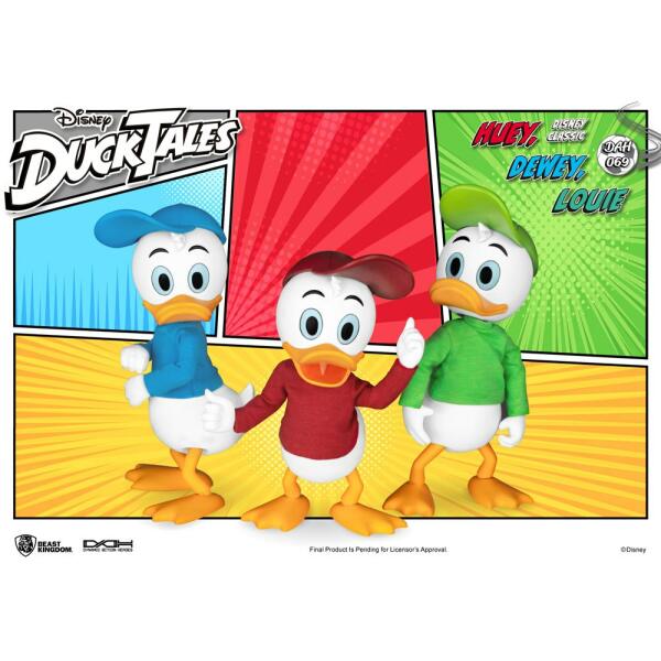 Figuras Patoaventuras Dynamic 8ction Heroes Pack de 3 Huey, Dewey & Louie 10 cm Beast Kingdom Toys - Collector4u.com