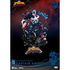Diorama Maximum Venom Captain America Special Edition Marvel Comics PVC D-Stage 16cm Beast Kingdom - Collector4u.com