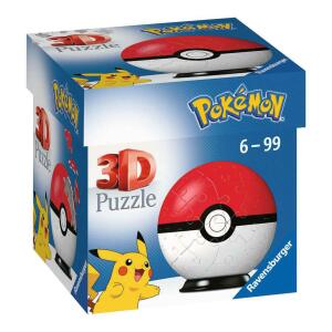 Puzzle 3D Pokéballs: Classic Pokémon (54 piezas)