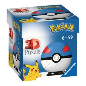 Puzzle 3D Pokéballs: Super Ball Pokémon (54 piezas) - Collector4U.com