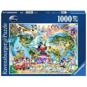 Puzzle Mapamundo Disney (1000 piezas) Ravensburger - Collector4u.com