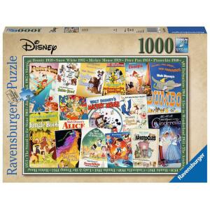 Puzzle Pósters de películas vintage Disney (1000 piezas) Ravensburger - Collector4u.com
