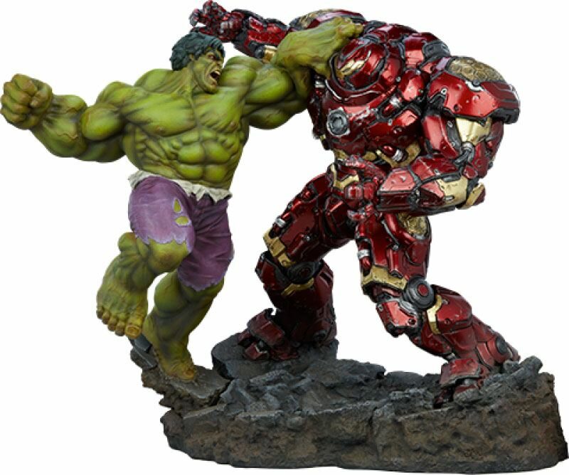 Estatua Maquette Hulk vs Hulkbuster Marvel 50cm Sideshow Collectibles - Collector4u.com