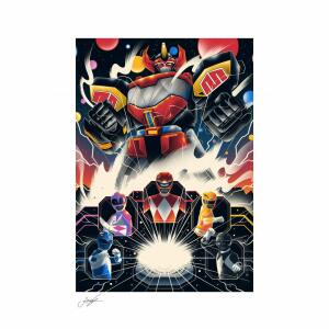 Litografia Mighty Morphin Power Rangers! 46 x 61 cm Sin Enmarcar Sideshow - Collector4u.com