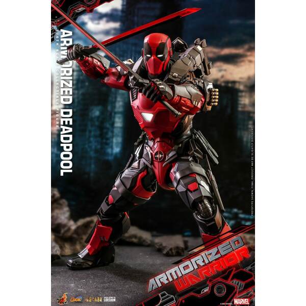 Figura Armorized Deadpool Marvel Comic Masterpiece 1 6 Hot Toys 33cm 3