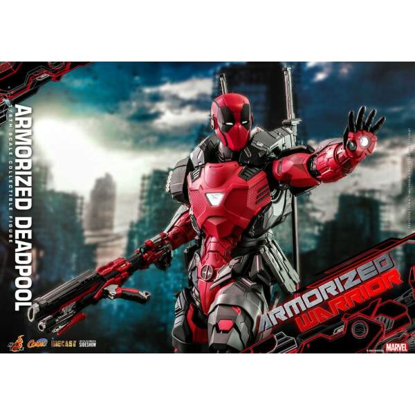 Figura Armorized Deadpool Marvel Comic Masterpiece 1 6 Hot Toys 33cm 7