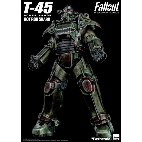 Accesorios para Figura Fallout Pack T-45 Hot Rod Shark Armor Pack 1/6 ThreeZero - Collector4U.com