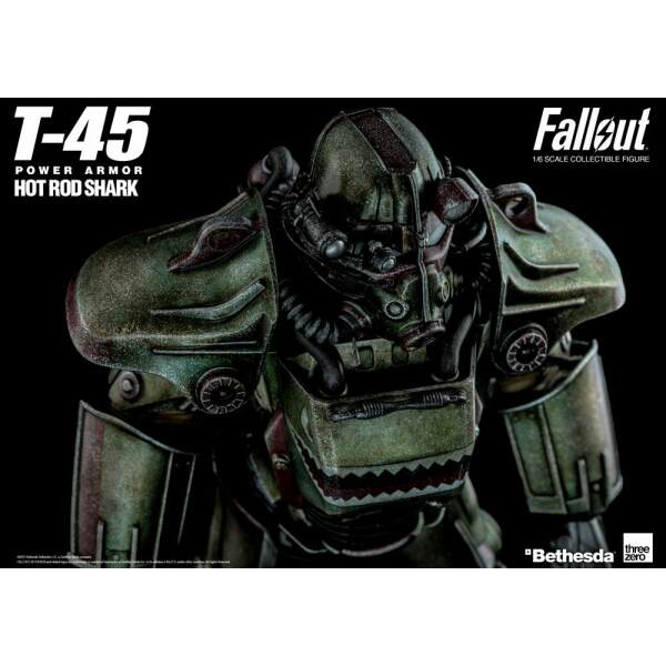Accesorios para Figura Fallout Pack T-45 Hot Rod Shark Armor Pack 1/6 ThreeZero - Collector4U.com