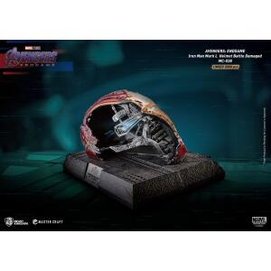 Estatua Iron Man Mark50 Helmet Battle Damaged Avengers Endgame Master Craft 22cm Beast Kingdom - Collector4U.com