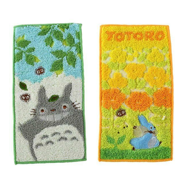 Set de 2 Mini Toallas Big and Medium Totoro Mi vecino Totoro 20 x 10 cm