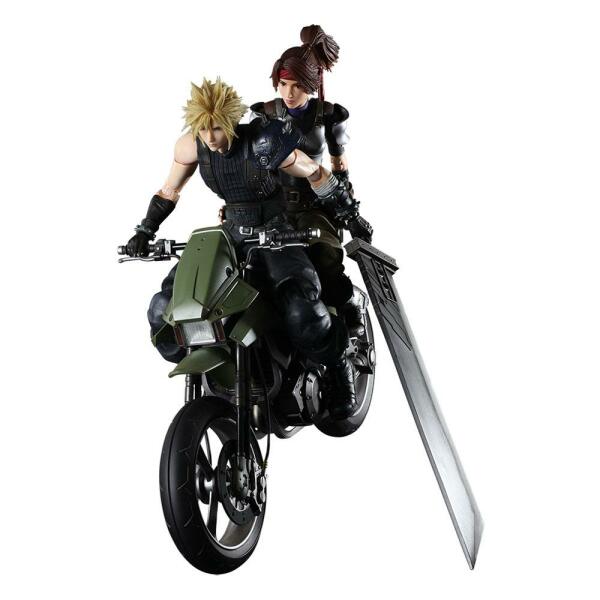 Figuras Jessie Cloud & Bike Final Fantasy VII Remake Play Arts Kai Square Enix - Collector4U.com