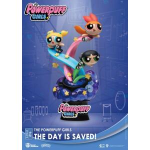 Diorama The Powerpuff Girls PVC D-Stage The Day Is Saved New Version 15 cm Beast Kingdom - Collector4u.com