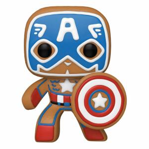 Funko Capitán America Marvel Figura POP! Vinyl Holiday 9 cm - Collector4u.com