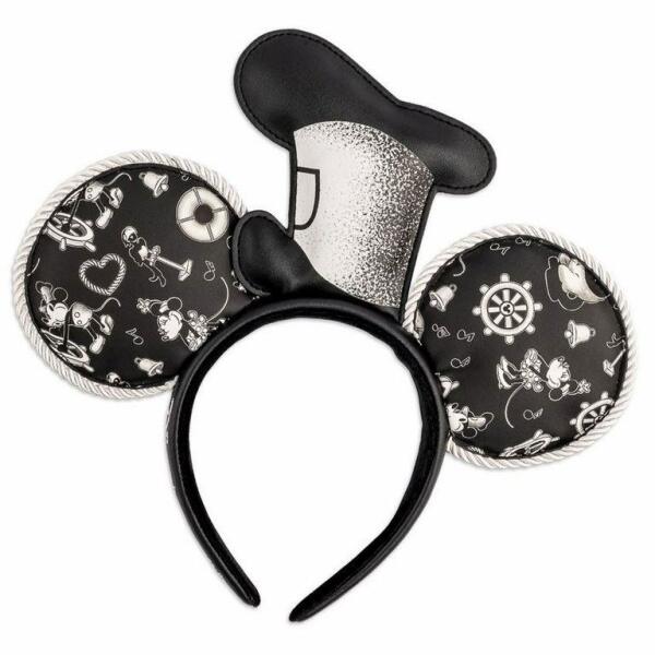 Diadema Steamboat Willie Applique Hat Rope Piping Ears Disney by Loungefly - Collector4u.com