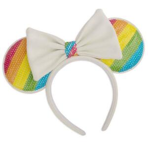 Diadema Sequin Rainbow Minnie Ears Disney by Loungefly