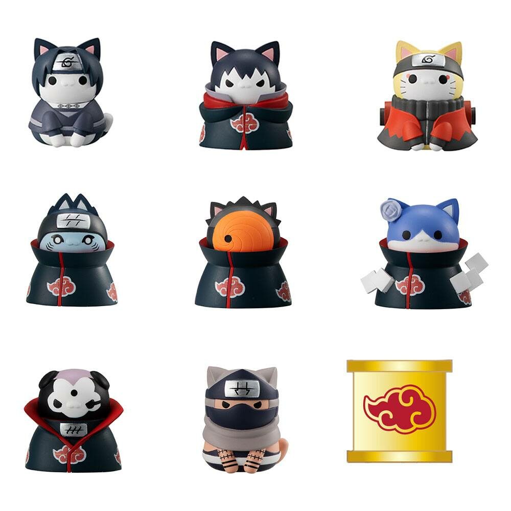 Pack 9 figuras Naruto Shippuden Mega Cat Project Special Set 3cm MegaHouse - Collector4u.com