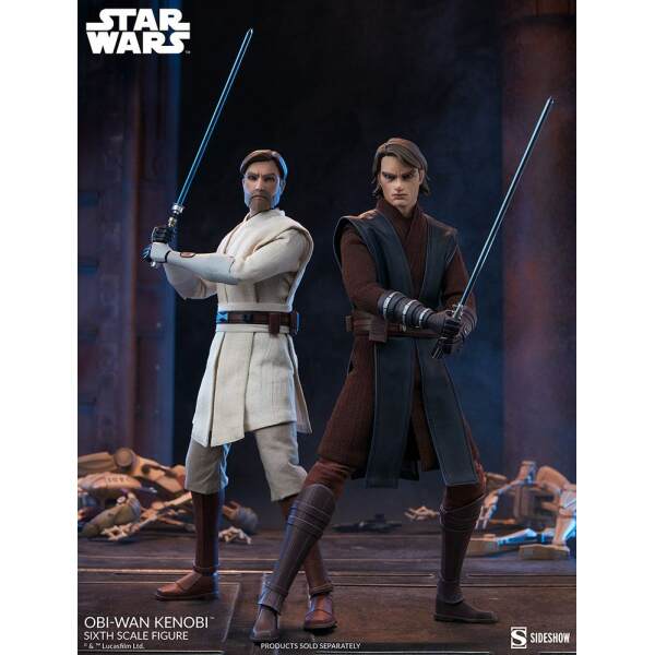 Figura Obi-Wan Kenobi Star Wars The Clone Wars 1/6 30 cm Sideshow - Collector4U.com