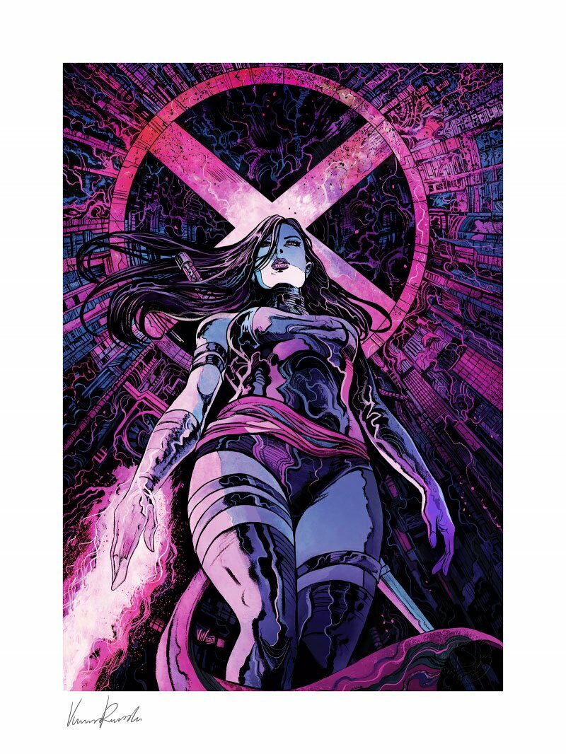 Litografia Psylocke Marvel 46 x 61 cm – Sin Enmarcar – Sideshow - Collector4u.com