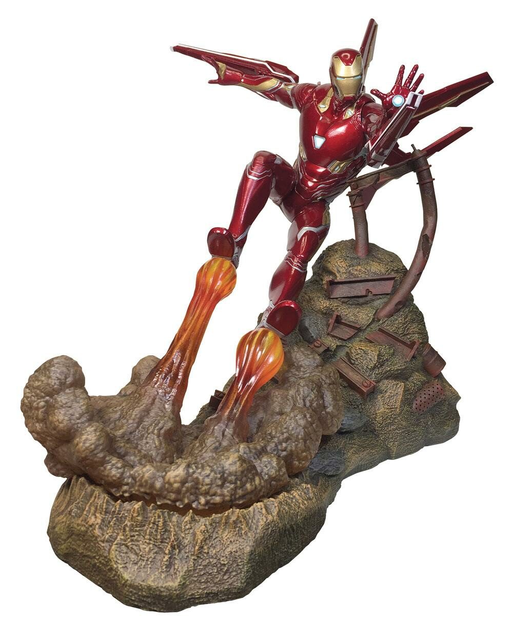 Estatua Iron Man MK50 Vengadores Infinity War Marvel Movie Premier Collection 30 cm Diamond Select