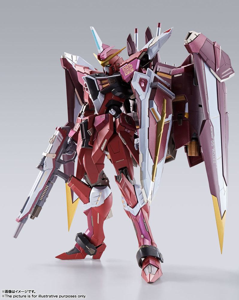 Figura Metal Build Diecast Justice Gundam Mobile Suit Gundam Seed 18cm Bandai Tamashii Nations