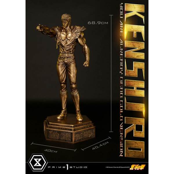 Estatua Kenshiro Fist of the North Star 1/4 You Are Already Dead Gold Version 69 cm Prime 1 Studio - Collector4u.com