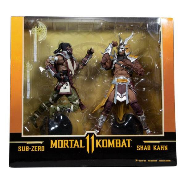 Pack 2 Figuras Sub-Zero & Shao Khan Mortal Kombat 18cm McFarlane Toys - Collector4U.com
