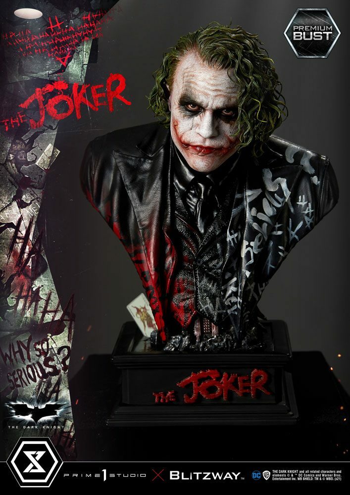 Busto The Joker The Dark Knight Premium 26 cm Prime 1 Studio - Collector4u.com