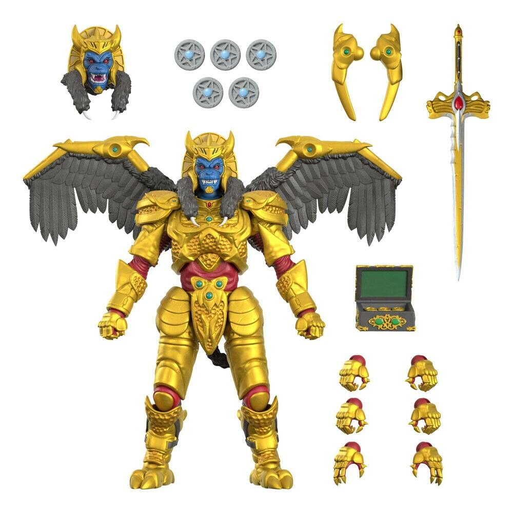 Figura Goldar Mighty Morphin Power Rangers Galácticos Ultimates 20 cm Super7