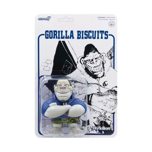 Figura Mascot Gorilla Biscuits ReAction (Camo Shorts) 10 cm Super7 - Collector4u.com