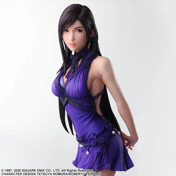 Estatua Tifa Lockhart Dress Ver. Final Fantasy VII Remake Static Arts Gallery 24cm Square Enix - Collector4U.com