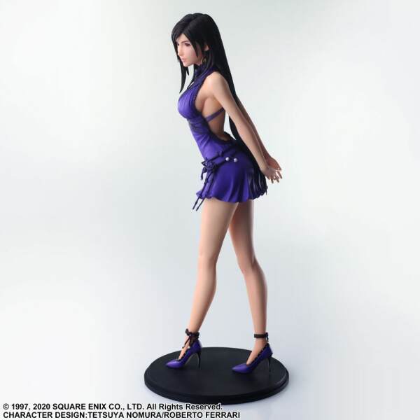 Estatua Tifa Lockhart Dress Ver. Final Fantasy VII Remake Static Arts Gallery 24cm Square Enix - Collector4U.com