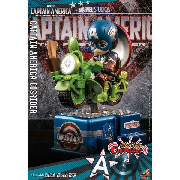 Minifigura con luz y sonido CosRider Capitán América Marvel Comics 15cm Hot Toys - Collector4u.com