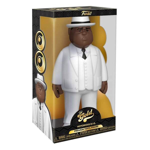 Funko Biggie Smalls White Suit Notorious B.I.G. Vinyl Gold Figura 30 cm - Collector4U.com