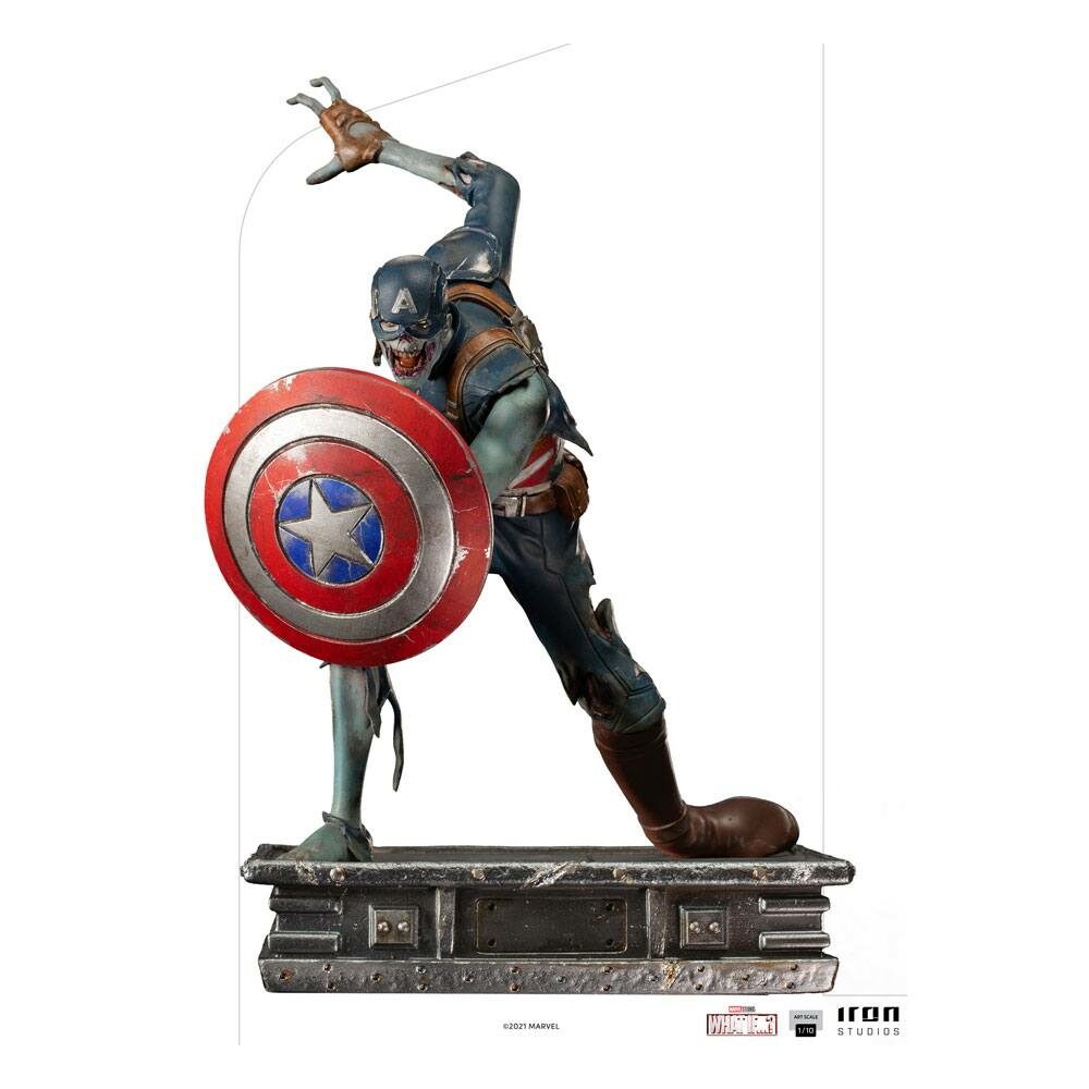 Estatua Capitán America Zombie What If…? 1/10 Art Scale 22 cm Iron Studios