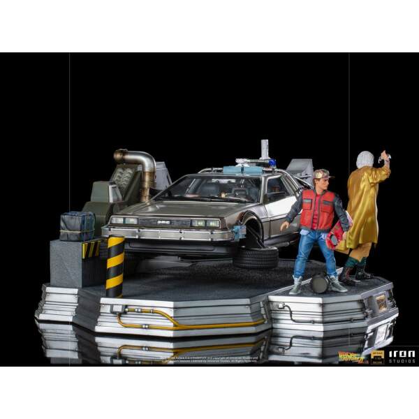 Diorama Estatua Regreso al Futuro II Full Set Deluxe 1/10 Art Scale 58cm Iron Studios - Collector4U.com