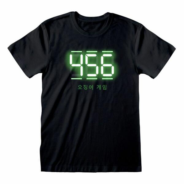 Camiseta 456 Digital Text Squid Game talla M