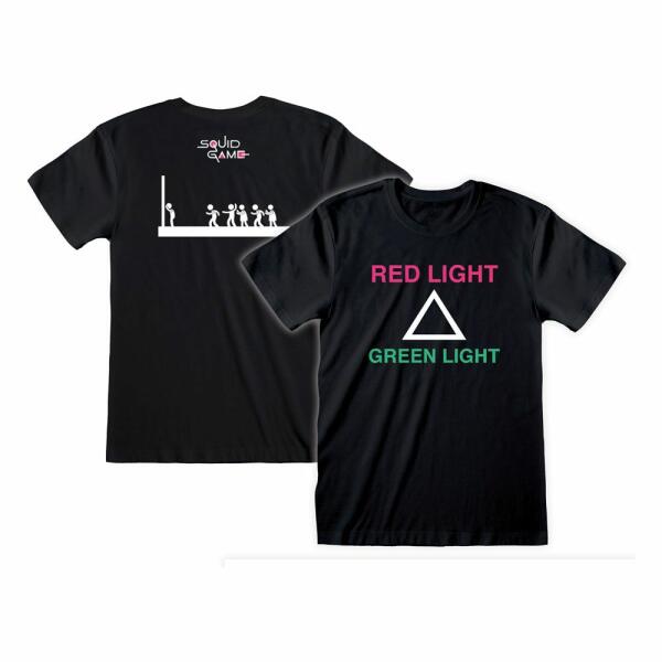Camiseta Red Light Green Light (with back Print) Squid Game talla L